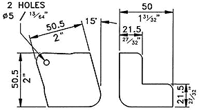 Trapezoidal Cabinet
                  Corner Diagram